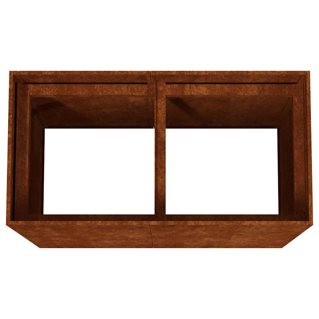 Planter 80x40x80 cm Corten Steel