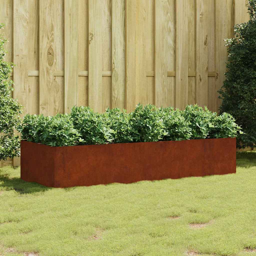 Garden Raised Bed 200x80x40 cm Corten Steel