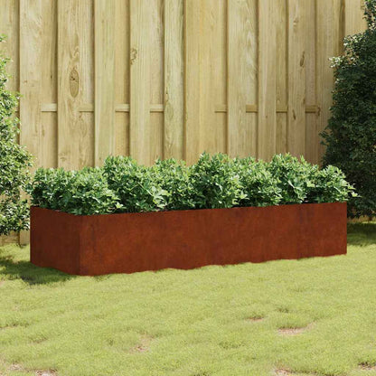 Garden Raised Bed 200x80x40 cm Corten Steel