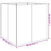 Planter 80x80x80 cm Corten Steel