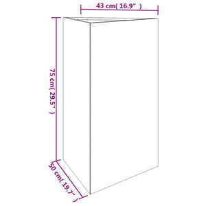 Garden Planter 50x43x75 cm Corten Steel