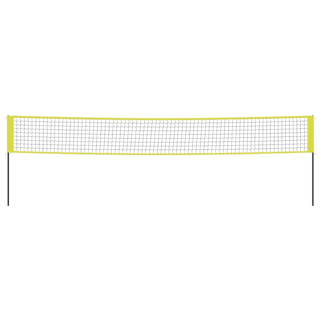 Volleyball Net Yellow and Black 823x244 cm PE Fabric