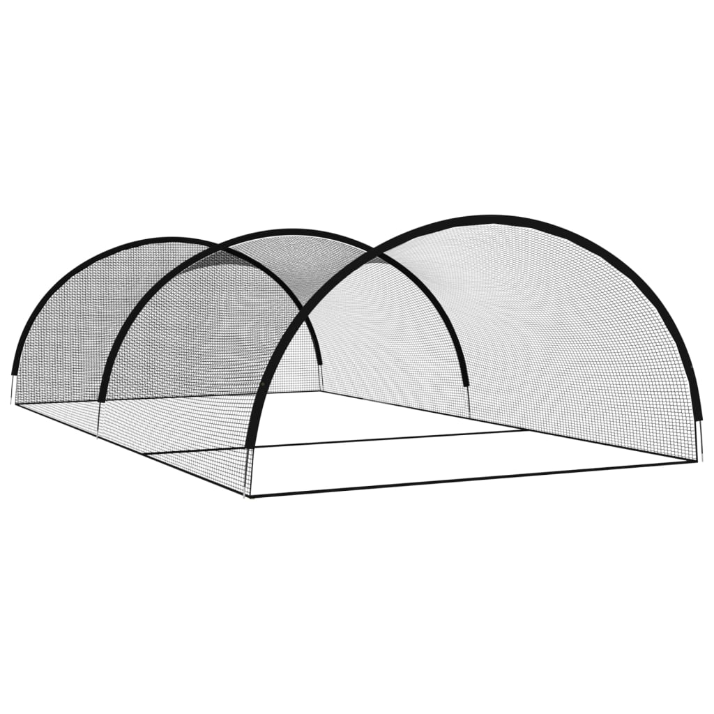 Baseball Batting Cage Net Black 900x400x250 cm Polyester
