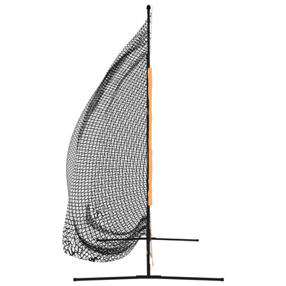 Golf Practice Net Black and Orange 215x107x216 cm Polyester