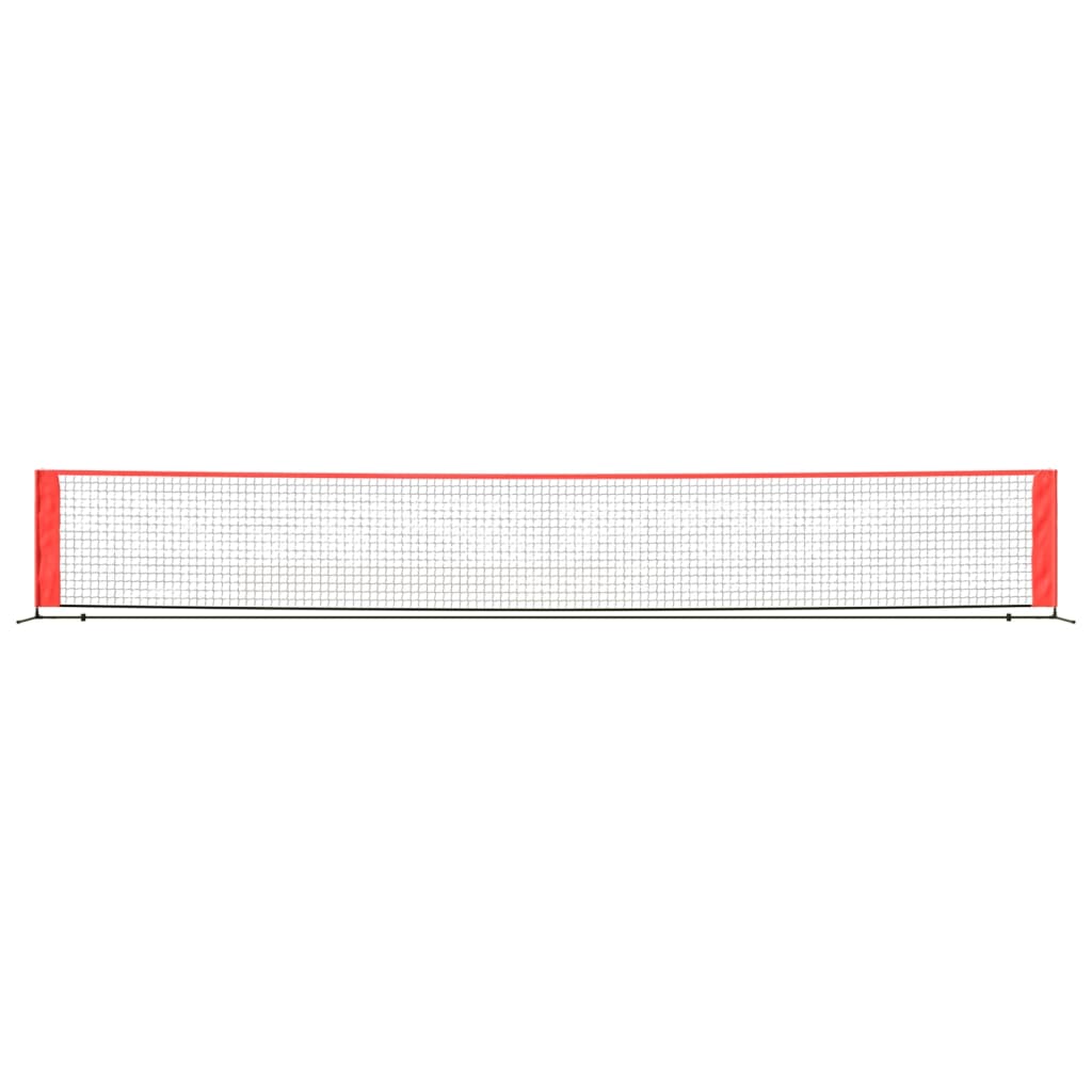 Tennis Net Black and Red 600x100x87 cm Polyester