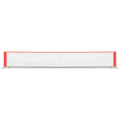 Tennis Net Black and Red 600x100x87 cm Polyester