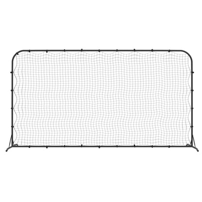 Football Rebounder Net Black 366x90x183 cm HDPE