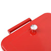 Cooler Cart with Wheels Red 92x43x89 cm