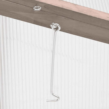 Greenhouse Grey 110x56x39 cm Fir Wood