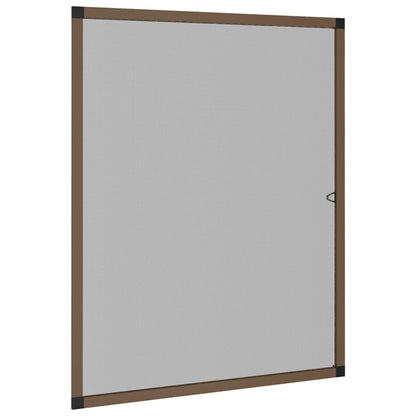 Insect Screen for Windows Brown 80x100 cm