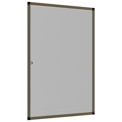 Insect Screen for Windows Brown 80x120 cm