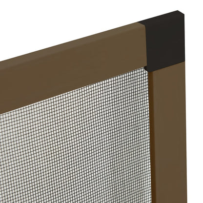 Insect Screen for Windows Brown 80x120 cm