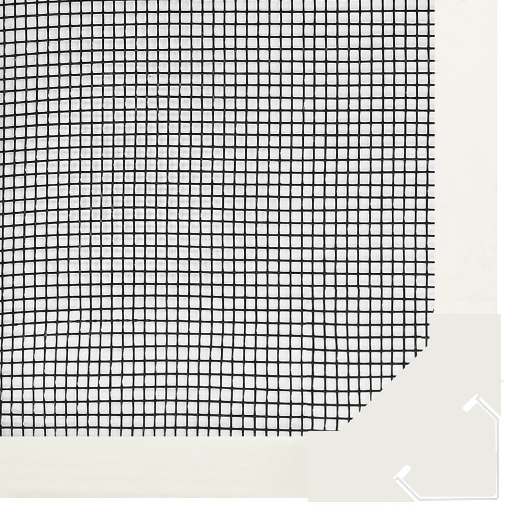 Magnetic Insect Screen for Windows White 100x120 cm