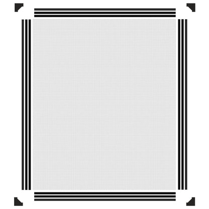 Magnetic Insect Screen for Windows Anthracite 100x120 cm