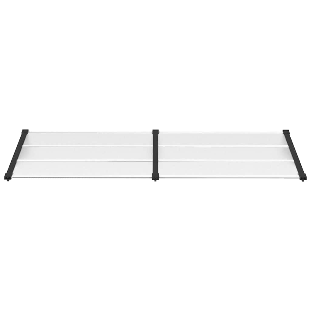 Door Canopy Black and transparent Polycarbonate, ABS, Aluminum