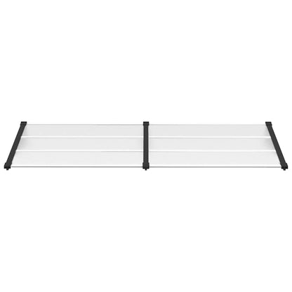 Door Canopy Black and transparent Polycarbonate, ABS, Aluminum