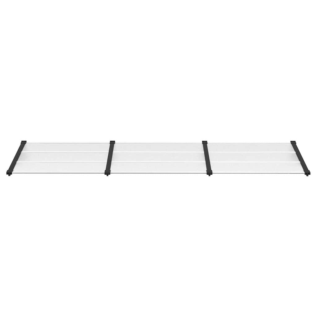 vidaXL Door Canopy Black Polycarbonate Large Durable Door Canopy