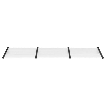 vidaXL Door Canopy Black Polycarbonate Large Durable Door Canopy