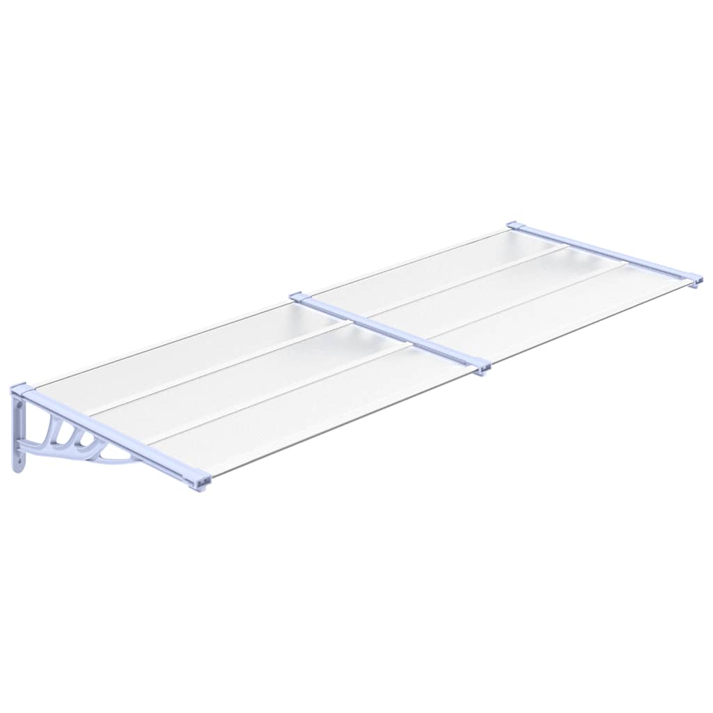 vidaXL Door Canopy Grey and transparent