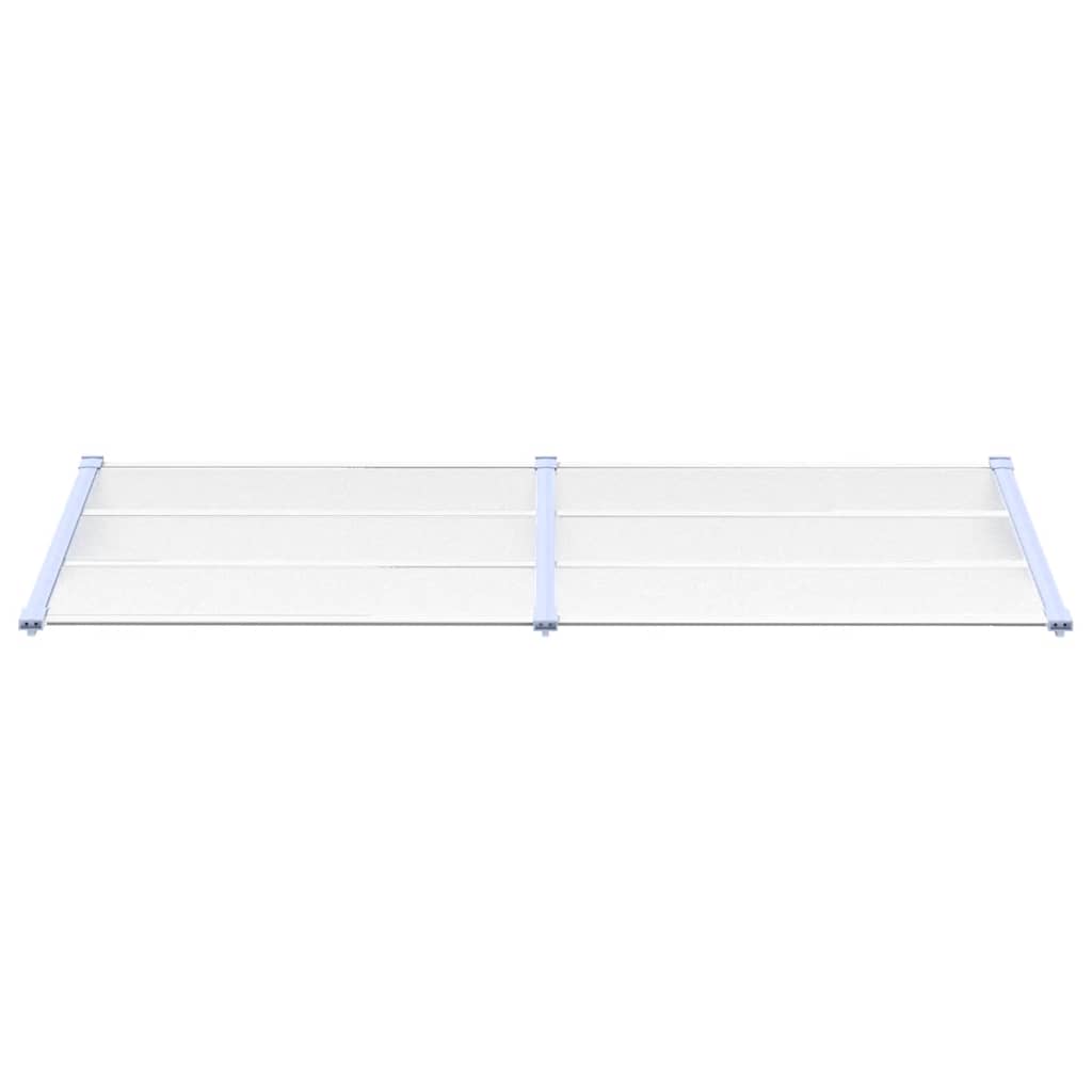 vidaXL Door Canopy Grey and transparent