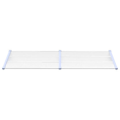 vidaXL Door Canopy Grey and transparent
