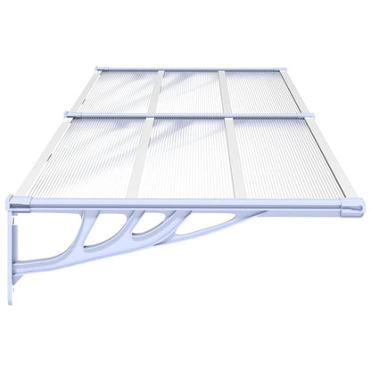 vidaXL Door Canopy Grey and transparent