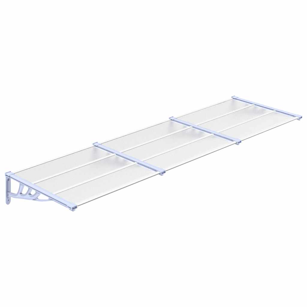 Door Canopy Gray Polycarbonate Large Durable Door Canopy