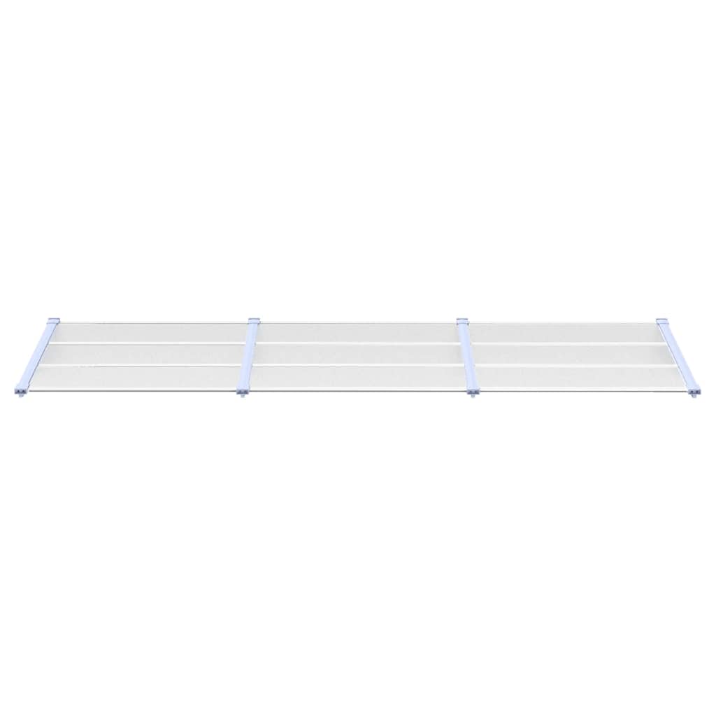 Door Canopy Gray Polycarbonate Large Durable Door Canopy