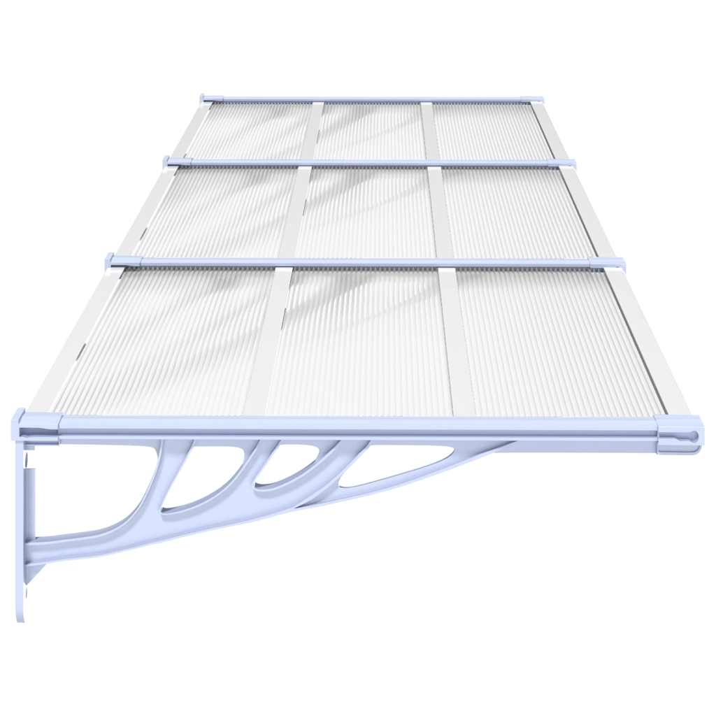 Door Canopy Gray Polycarbonate Large Durable Door Canopy