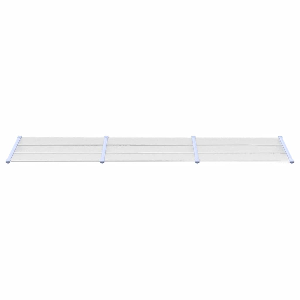 Door Canopy Gray and Transparent Polycarbonate, ABS, Aluminum