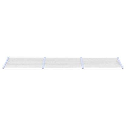 Door Canopy Gray and Transparent Polycarbonate, ABS, Aluminum