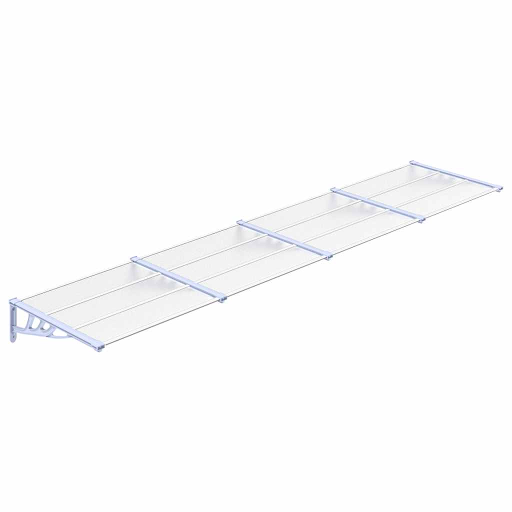 Door Canopy Grey and Transparent Polycarbonate, ABS, Aluminum