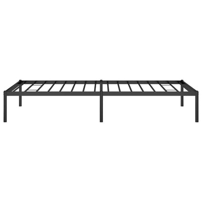 Metal Bed Frame without Mattress Black 90x190cm