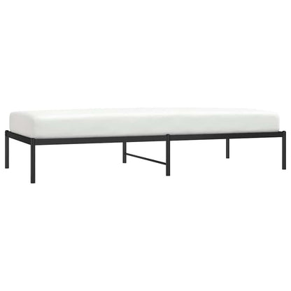 Metal Bed Frame without Mattress Black 90x200cm