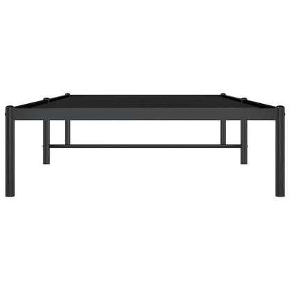 Metal Bed Frame without Mattress Black 90x200cm