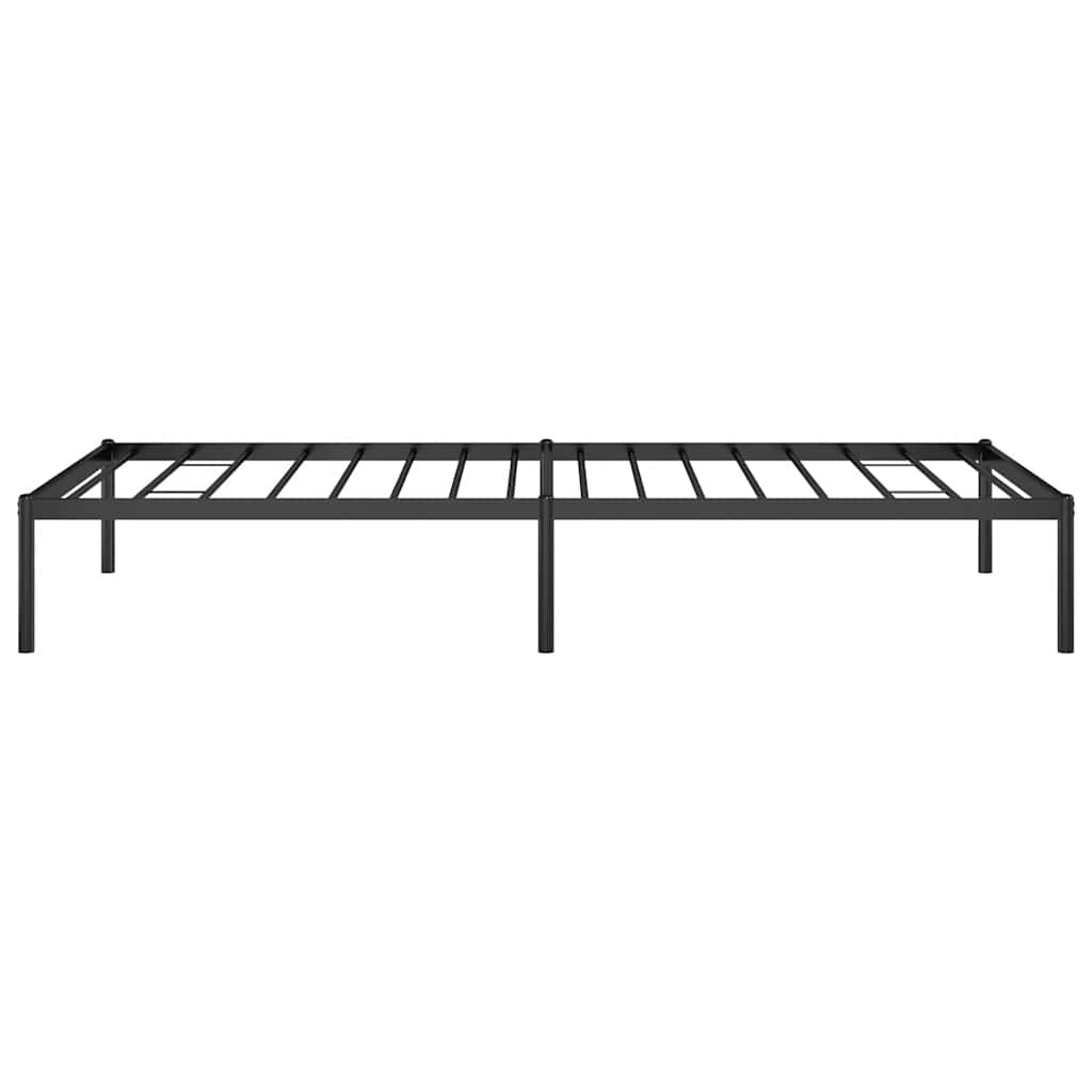 Metal Bed Frame without Mattress Black 90x200cm