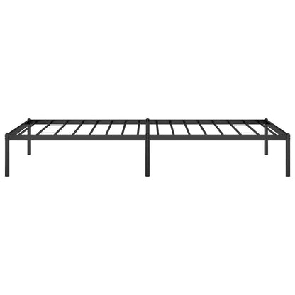 Metal Bed Frame without Mattress Black 90x200cm