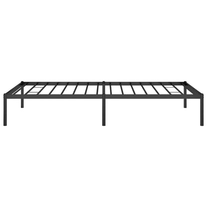 Metal Bed Frame without Mattress Black 100x190cm