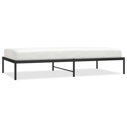 Metal Bed Frame without Mattress Black 100x200cm