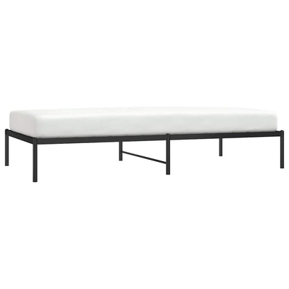 Metal Bed Frame without Mattress Black 100x200cm