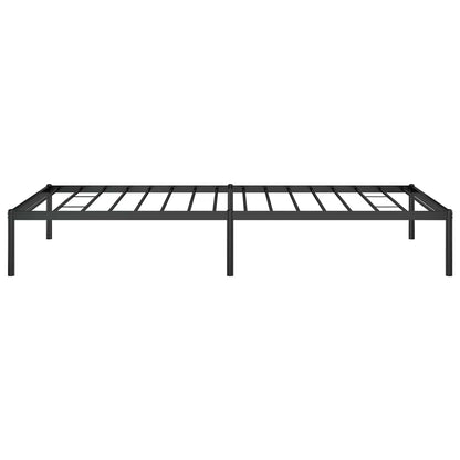 Metal Bed Frame without Mattress Black 100x200cm