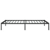 Metal Bed Frame without Mattress Black 107x203cm