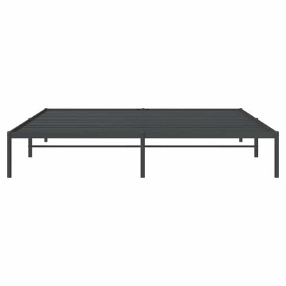 Metal Bed Frame without Mattress Black 183x213cm