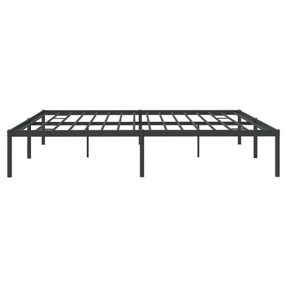 Metal Bed Frame without Mattress Black 193x203cm