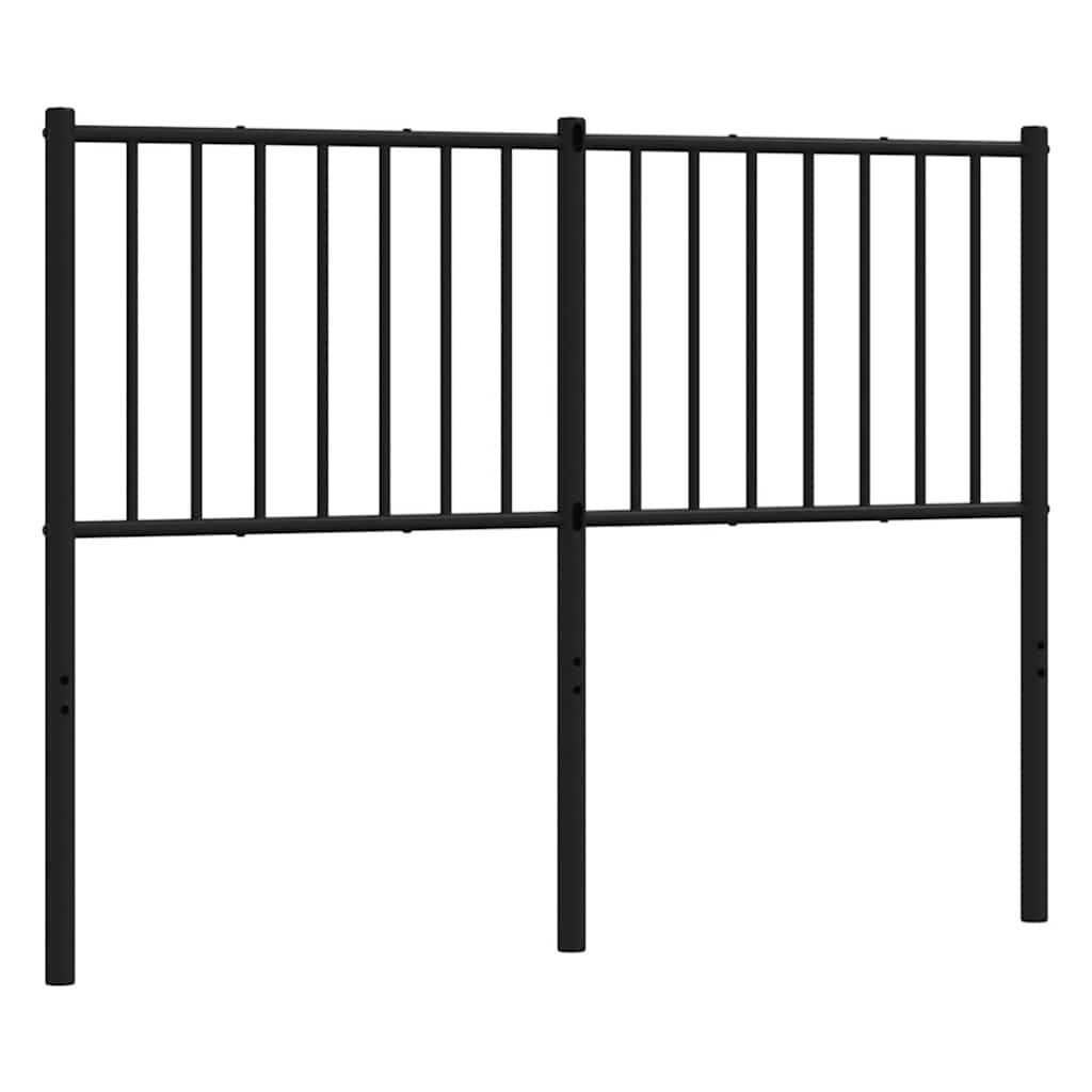 Metal Replace Headboard Black 120 cm