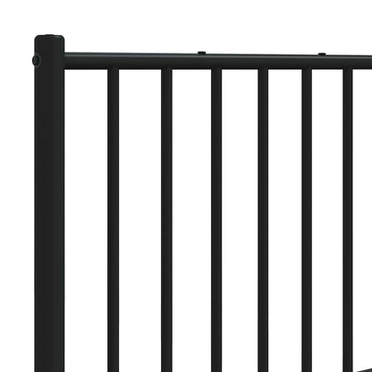 Metal Replace Headboard Black 120 cm