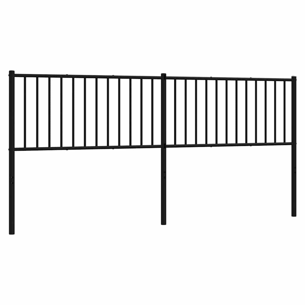 Metal Replace Headboard Black 193 cm