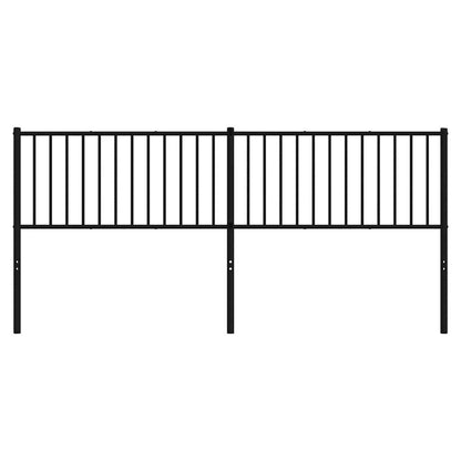 Metal Replace Headboard Black 193 cm