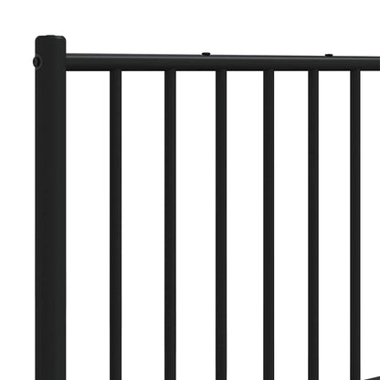 Metal Replace Headboard Black 200 cm