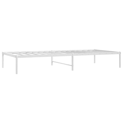 Metal Bed Frame without Mattress White 90x200cm